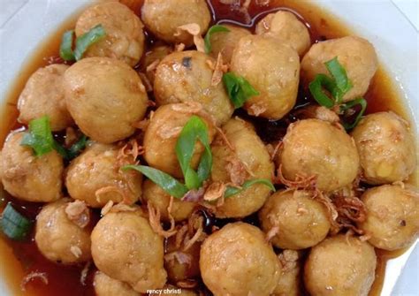 Resep masakan tempe sangat beraneka ragam. Resep Bakso Tempe Kuah Kecap oleh Rency Christi - Cookpad