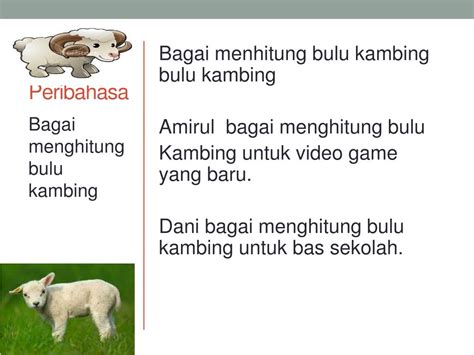 Start by marking andai itu takdirnya as want to read Bagai Menghitung Bulu Kambing Contoh Ayat