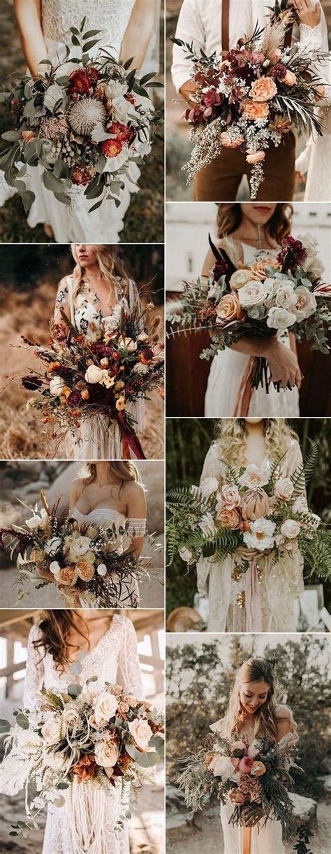 How do you find out what kind what shape should the bouquet be? Top 20 Boho Chic Wedding Bouquet Ideas for Fall 2021 - Oh ...