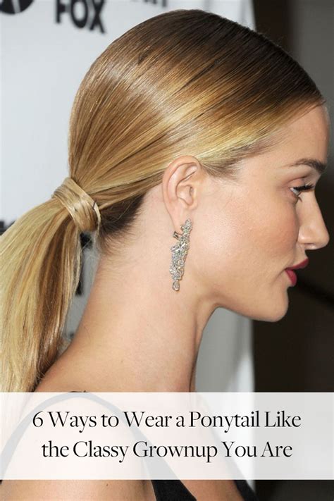 We all face it at. 6 Ways to Wear a Ponytail Like the Classy Grown-up You Are ...