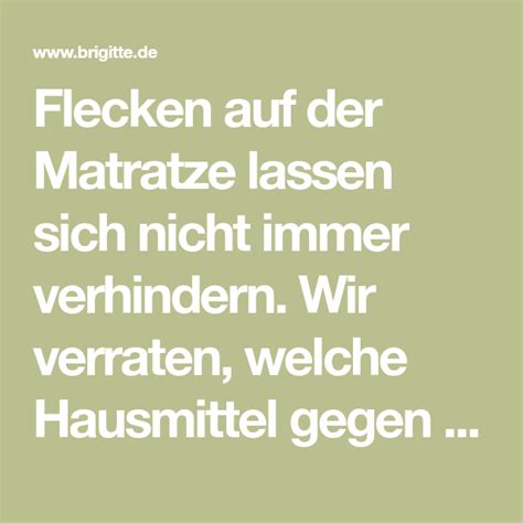Matratzen zu reinigen ist nicht immer einfach. Flecken auf der Matratze lassen sich nicht immer ...