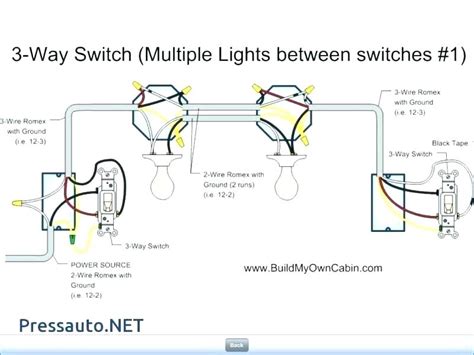 The diagram offers visual representation of an electric structure. 3 Way Switch Wiring Diagram Power At Switch Multiple Lights / How To Wire A 3 Way Switch Wiring ...