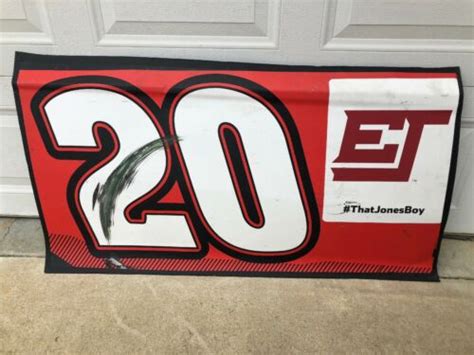 Watch the video explanation about so, you want to be a nascar driver? NASCAR Race Used Sheet Metal #20 Erik Jones Door Playoff ...