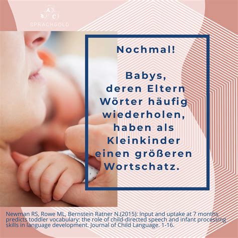 In puncto komfort ansonsten preisleistung kann dem netz wohl. Warum Wiederholung Babys und Kindern beim Sprechen lernen ...