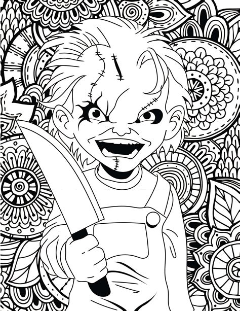 Some of the coloring page names are blood of vampire vintage horror movie posters 24 large vintage designs for grayscale, frankenstein mummy horror vintage trash movie click on the coloring page to open in a new window and print. Michael Myers Coloring Pages at GetColorings.com | Free ...