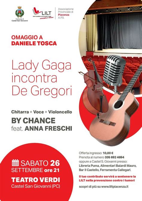 They originated in venice and even today are mostly from italian stock. Castel San Giovanni, "Lady Gaga incontra De Gregori"