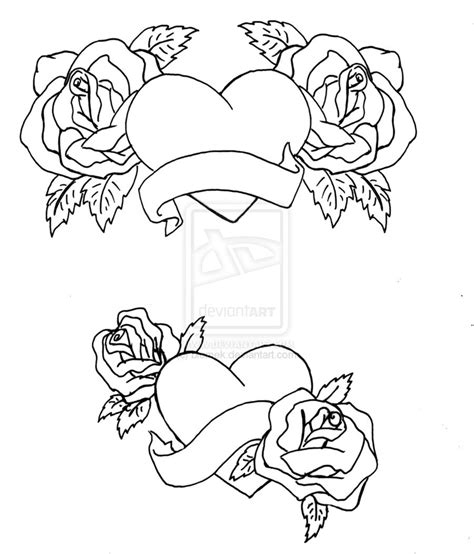 Heart rose banner colouring pages (page 2) | butterfly. Banners Drawing at GetDrawings | Free download