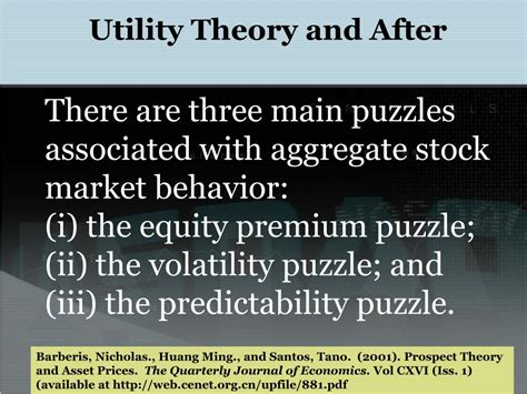 The magnitude of the equity premium has implications for resource allocation, social welfare, and economic policy. PPT - Prospect Theory PowerPoint Presentation, free ...