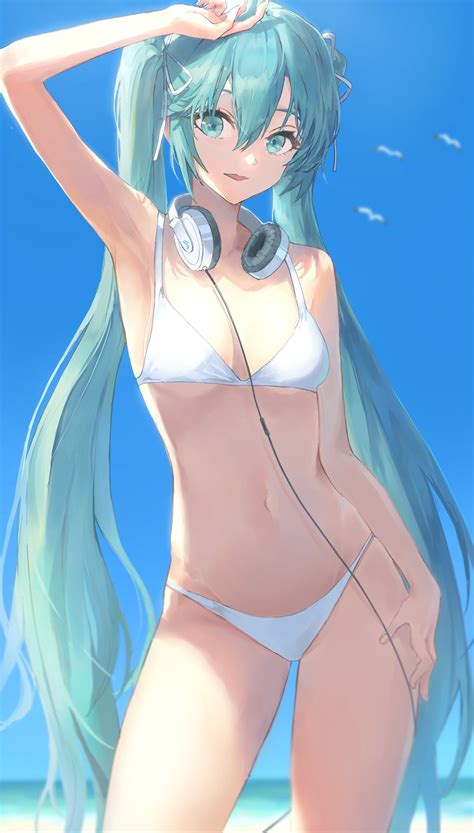 Get the best deals on hatsune miku cosplay. pigonhae vocaloid hatsune miku bikini headphones swimsuits ...