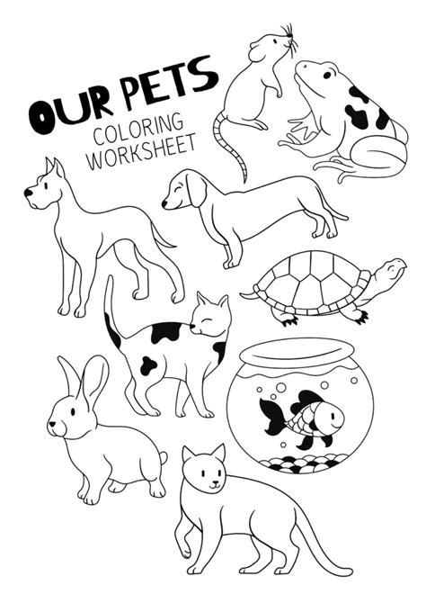 Dolphin word trace kindergarten worksheet. 9+ Coloring Pages of Pet Animals for Kids - Free Preschool