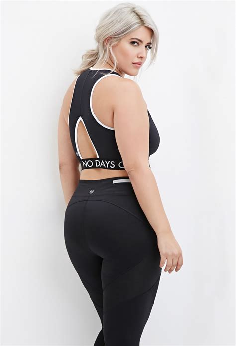 Our supportive sports bras keep you secure, so you can stay focused. Forever 21 Plus Size No Days Off Sports Bra You've Been ...