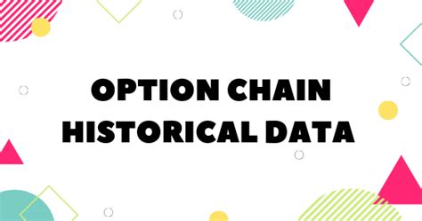 In june 2018, we published an initial asset framework that has acted as a guideline for how we determine each asset's potential for listing on our exchange. Option chain historical data excel sheet download