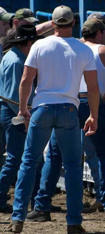 We are not interested in muscled or not muscled women. A nice pair of Wrangler jeans always does a guy justice ...