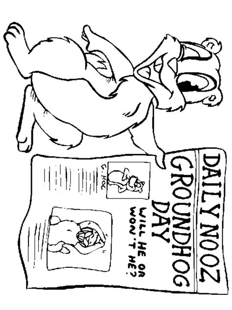 Free printable coloring pages groundhog day coloring pages. Groundhog Day Coloring Pages Activities - Coloring Home