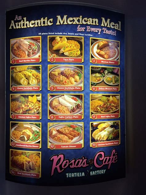 Please select the rosa mexicano below that you're planning to visit to review its current menu offerings. Rosa's Cafe & Tortilla Factory, Temecula - Menu, Prices ...