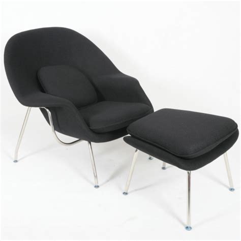 Premium wool mix fabric & stainless steel frame. Replica Saarinen Womb Chair & Ottoman|Womb Chair|Womb ...