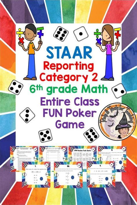 (if you are in texas and don't see them in your item bank portal, contact all in learning tech support.) these answer keys allow you to create and. STAAR 6th grade Math Reporting Category 2 FUN CLASS Poker GAME in 2020 | Staar, Math, Fun math