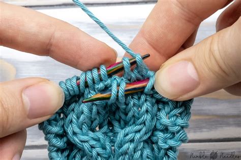 You sometimes need to pick up stitches along a curved edge, such as with neck shaping. How to knit the cable stitch WITHOUT a cable needle [Step ...