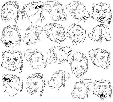 See more ideas about expression sheet, character design references, character design. Bear Character Expression Sheet — Weasyl