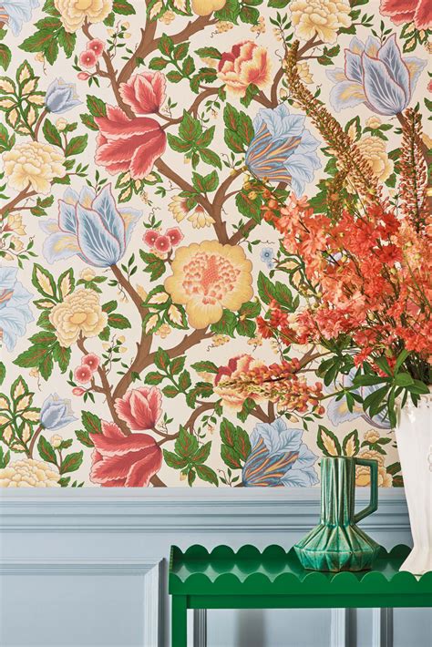 Cole & son wallpaper manufacturers since 1875, by appointment to her majesty the queen. Blumen Tapete Midsommer Bloom von Cole & Son-5410