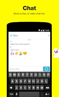 Tap to take a photo, or press and hold for video. Snapchat - Android Apps on Google Play