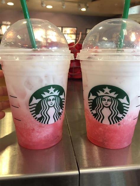 Before this we weren't going through much coconut milk or strawberry acai but now we will probably run out before. Ombré Pink Drinks!!! From the secret menu!!! | Starbucks ...