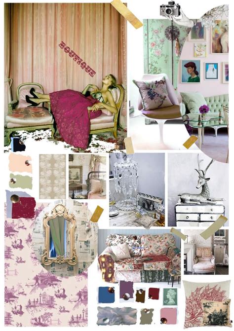 The large banner image keeps the focus on the site for long. Mood board for boutique textiles | Cool house designs ...