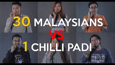 Its distinctive feature compared to another similar capsium's family is that the chilli grows pointing upwards. 30 Malaysians vs 1 Chilli Padi - YouTube