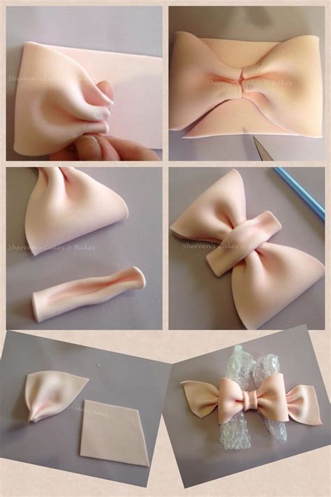 First, while most cakes of this size use a quarter pound of butter, plus an additional quarter or eighth for the crumb, this uses half and you don't notice any missing. bow tutorial | Fondant bow, Cake decorating techniques ...