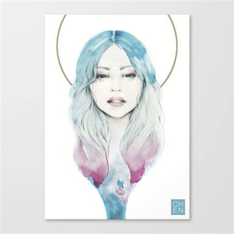 I'm just a simple illustrator based in germany!. Yvette Canvas Print by Chen-Long Chung | Canvas prints ...