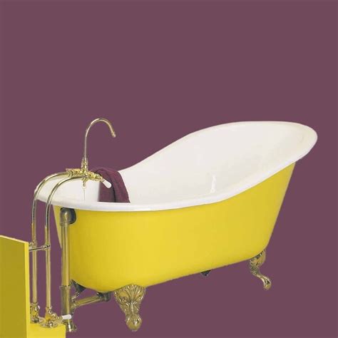 The result is a bathtub. Shop Clawfoot Tub Porcelain Slipper Clawfoot Tub Only No ...