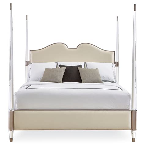 Low profile footboard and side rails offer a clean, cohesive design. Caracole Caracole Classic The Post is Clear King ...