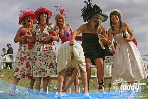 Search, discover and share your favorite drunk girls get surprised with puppies gifs. Melbourne Cup Day Disasters