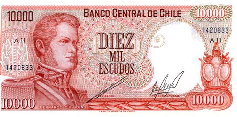 10,000 Escudos - Chile - Numista