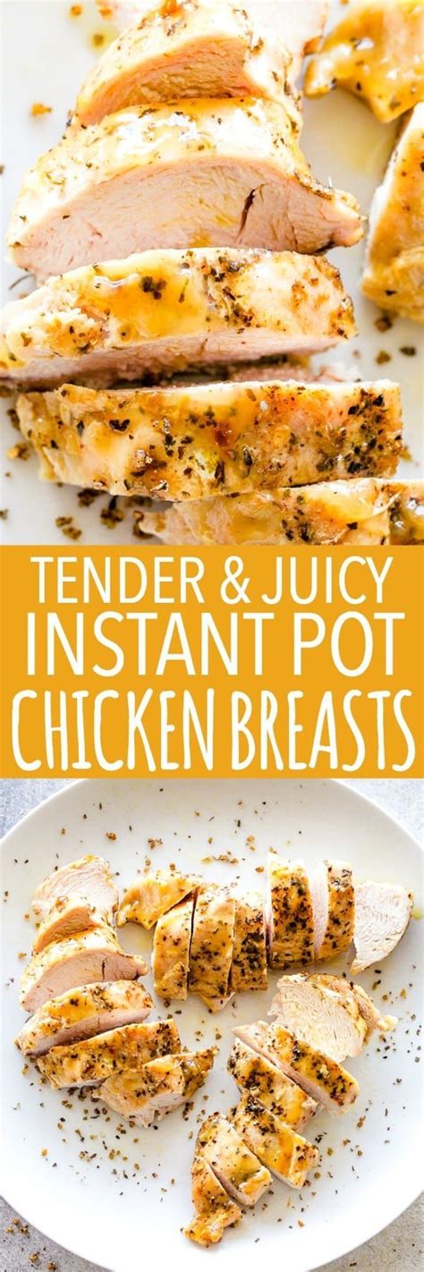 By :instant pot culinary team. Tender and Juicy Instant Pot Chicken Breasts - How to cook deliciously seasoned, perfec ...