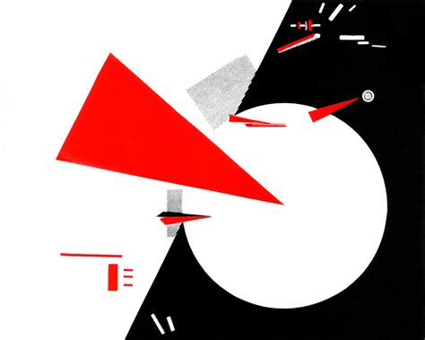 El lissitzky beat the whites with the red wedge. Cubism, Futurism, and Suprematism leading to ...