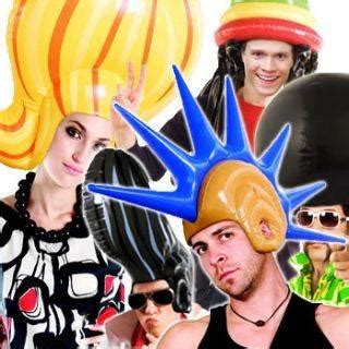 Punkový účes se zapleteným copánkem. Nafukovací účes - Rastafarián, Punk, Afro, Lady, Elvis. - | DARCEKY-eshop.sk