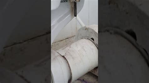 A toilet runs when water streams or leaks from the toilet tank into the bowl. Water leak from under the toilet flush - YouTube