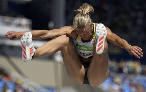 Long jump | qualification group b. 2016 Rio Olympics - Athletics - Women's Heptathlon Long ...