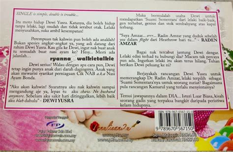 Check spelling or type a new query. Ryanna's Walkie Talkie: Novel : Dia Isteri Luar Biasa