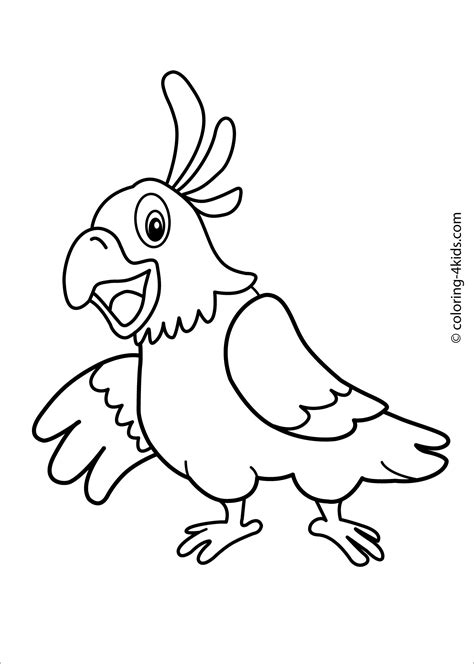 Lovely parrots are popular with all people. Parrot Coloring Pages - ColoringBay