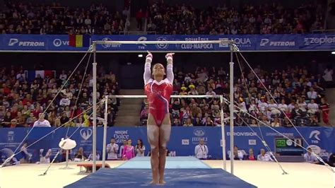 Tisha voleman ned for vault becky downie gbr for bars simone biles usa and li shijia chn for beam (she couldn't decide) and. Melanie De Jesus Dos Santos (FRA) UB AA European ...