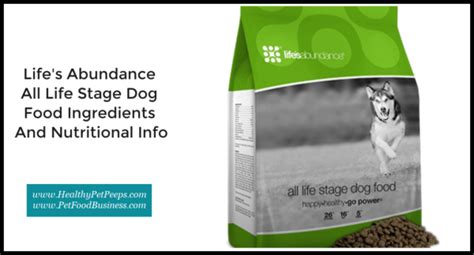 The second ingredient is ground brown rice, another name for rice flour. Life's Abundance All Life Stage Dog Food Ingredients And ...