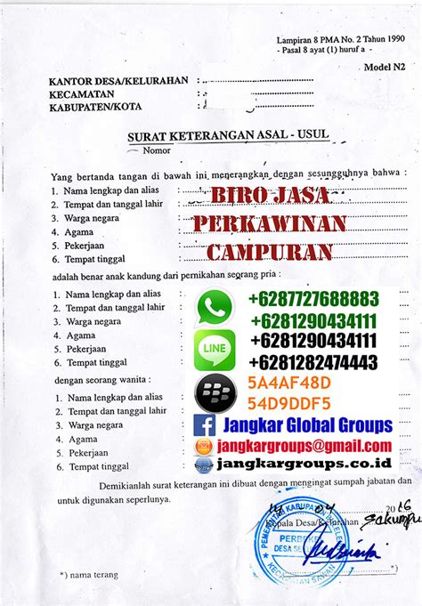 Contoh Surat Pernyataan Belum Pernah Menikah Untuk Kua ...