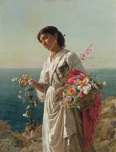 As she's now in the 2000cc club i think it's time for a new thread in here. Sophie Anderson (1823-1903) , The flower girl, Capri ...