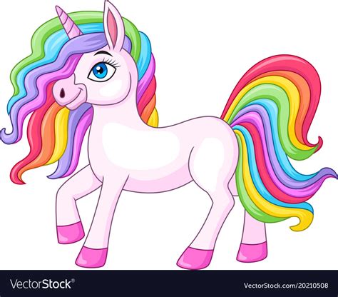 We hope you enjoy our growing collection of hd images to use as a background or home. Cartoon rainbow unicorn horse Royalty Free Vector Image