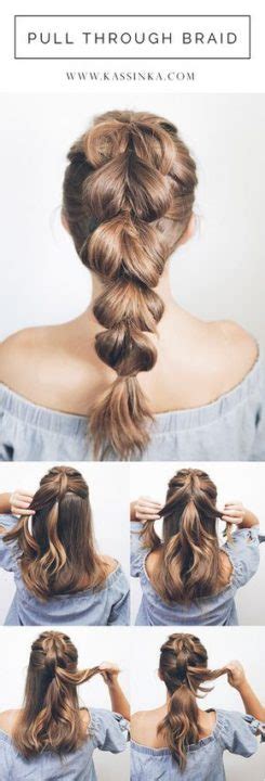 Comb all hair back so that you have no part. Top Easy Hairstyles For Long Hair : In Just 10 Minutes ...