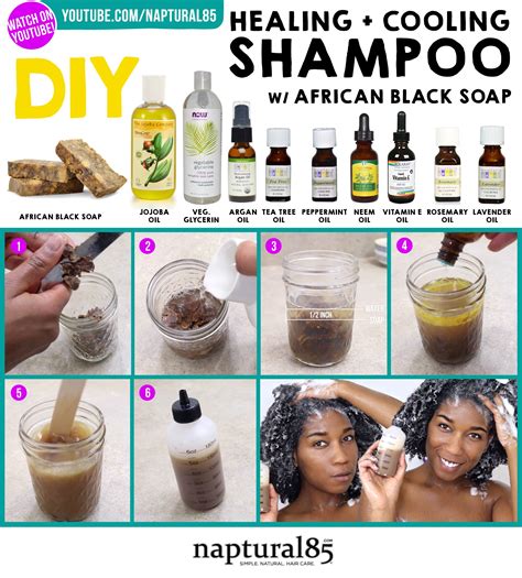 For you natural black hair, it is essential to retain the hair moisture so that your hair does not get any more frizzy. Naptural85 - DIY Shampoo with African Black Soap! Homemade ...