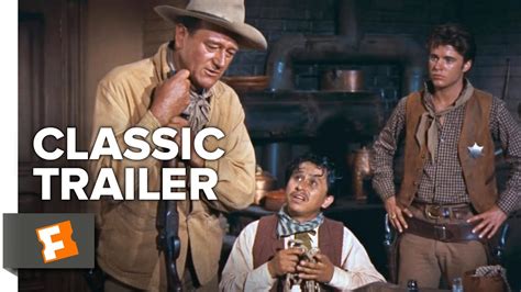 Шериф маленького городка рио браво джон ченс арестовывает убийцу. Rio Bravo (1959) Official Trailer - Johh Wayne, Dean ...