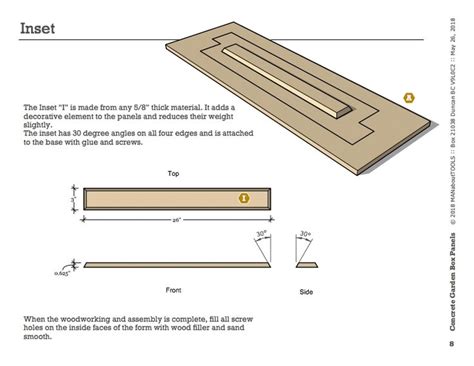 Concrete garden box plan bundle | man about tools. Concrete Garden Box Panels Version I - Digital Plan | MAN ...